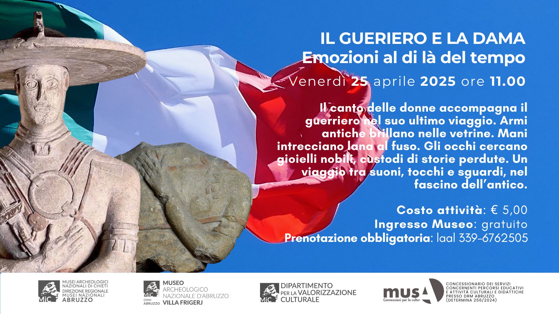 25 Aprile - Apertura del Museo archeologico nazionale di Villa Frigerj a Chieti